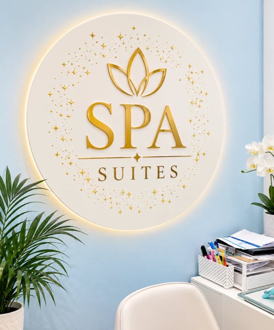 Spa Suites sign at VeryWapa Wellness Spa in Fort Myers, FL